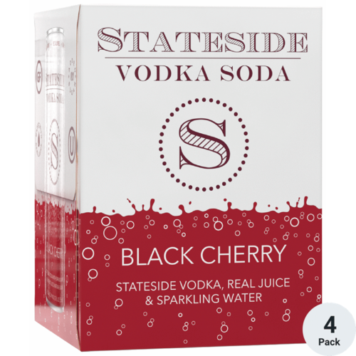 Stateside Black Cherry Vodka Soda 4Pack
